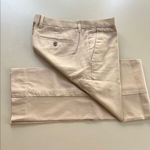 GAP Tan Chinos Flat Front Cotton Twill